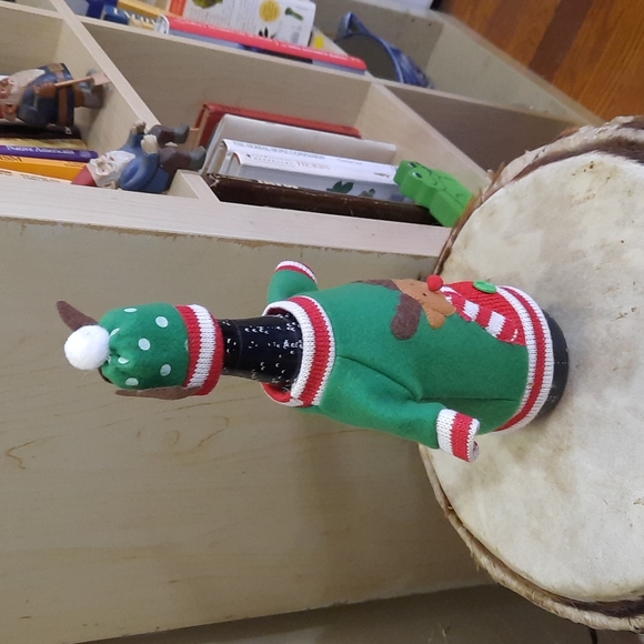 REINDEER WINE BOTTLE OUTFIT SHIRT ANTLERS CHRISTMAS DECORATION - Picture 2 of 6